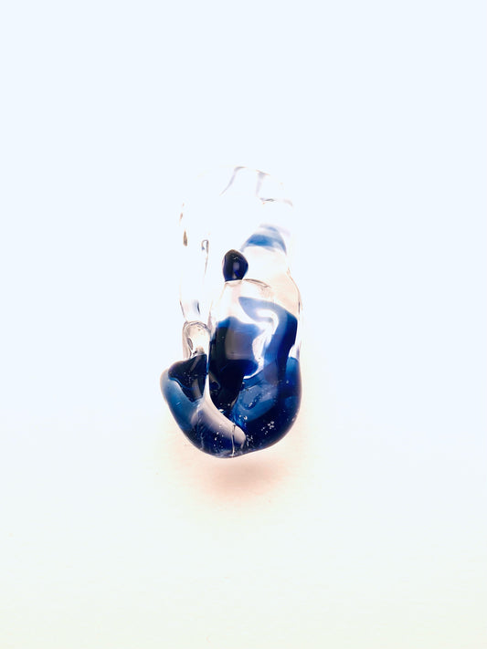 Borosilicate Glass Pendant, with Blue
