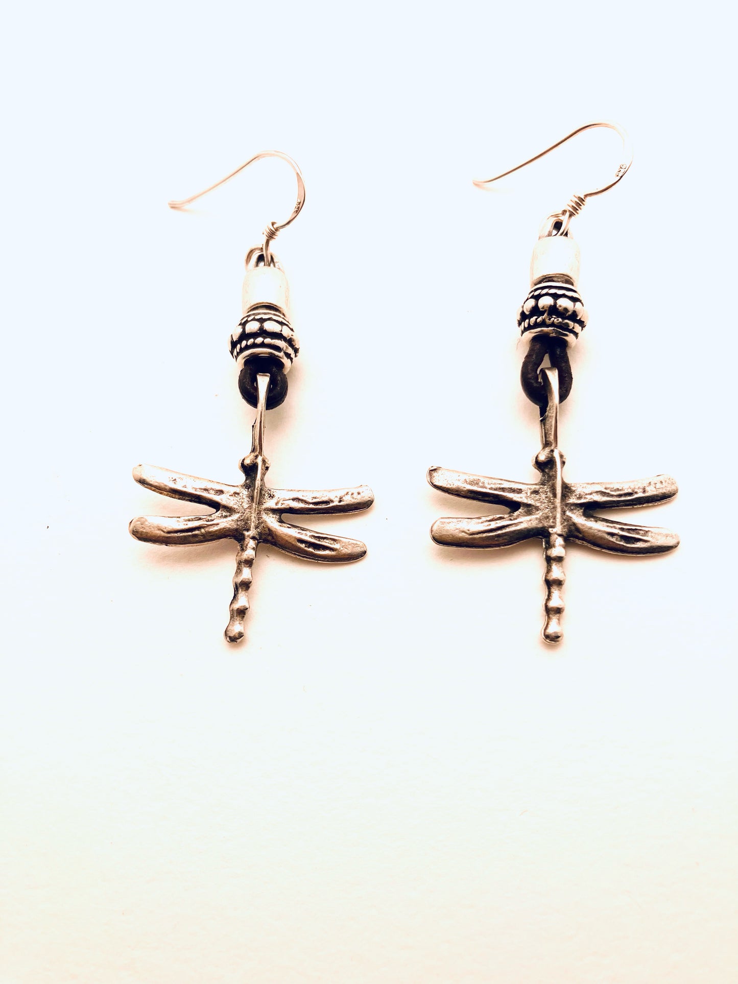 Zamak Metal Earrings, Dragonflies