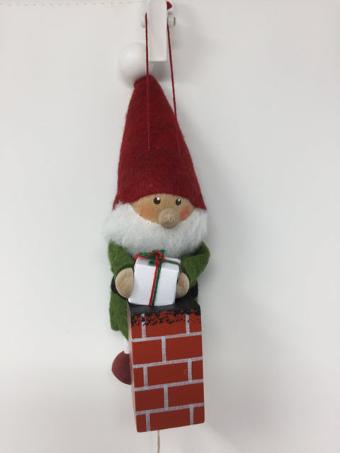 Elf with Chimney & Red Hat