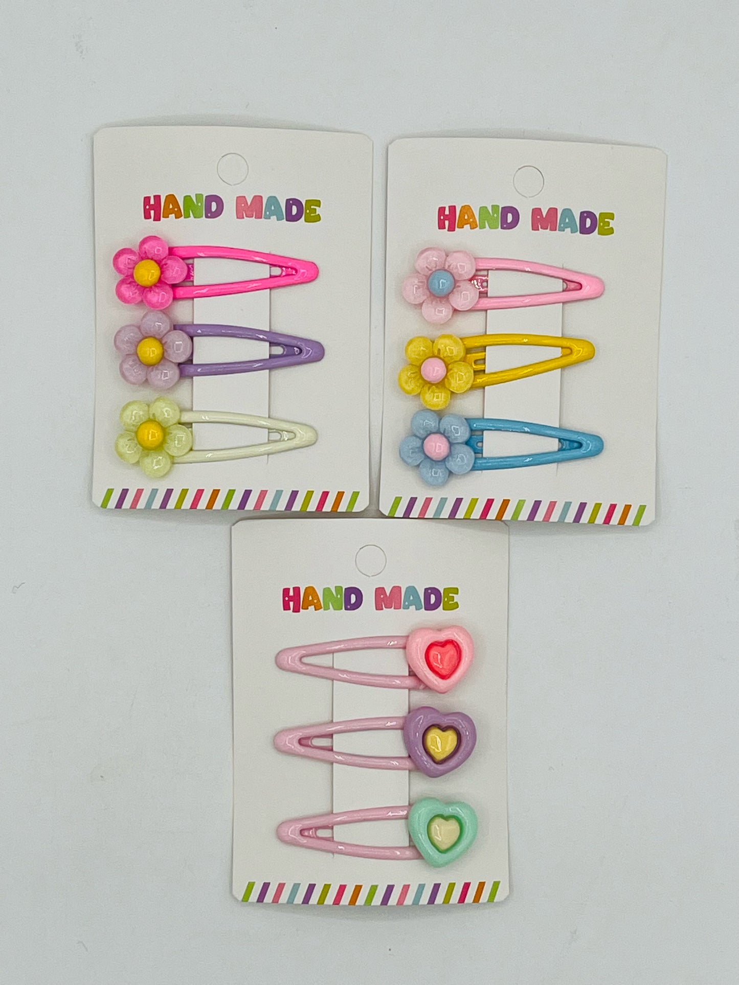 Summer Flower Enamel Barrettes