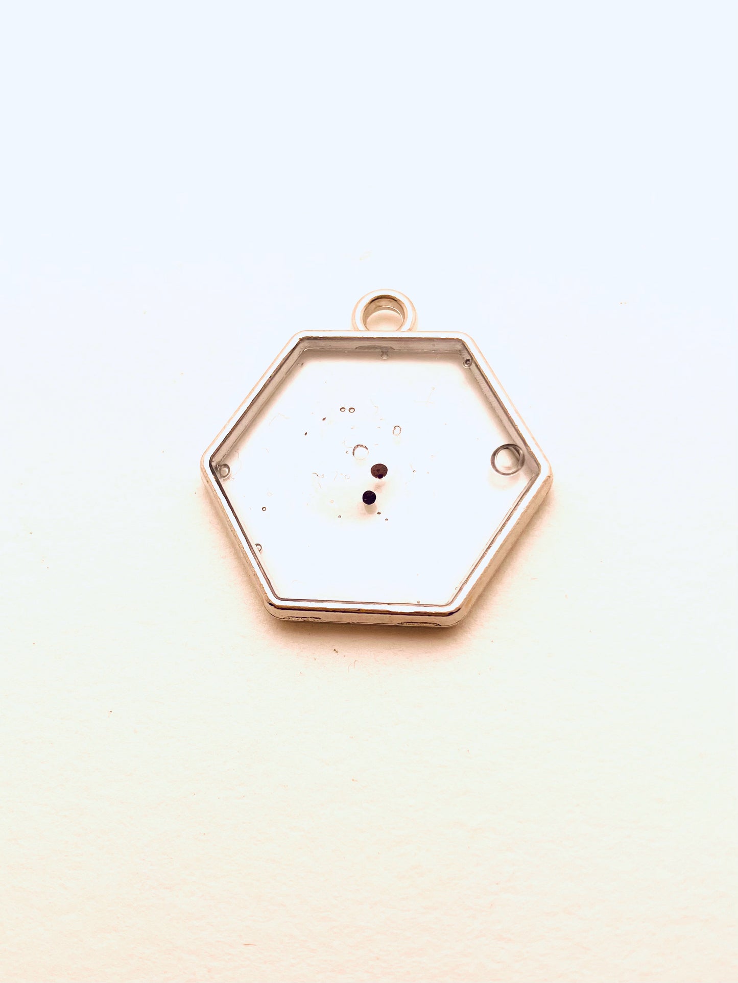 Small Resin Pendant, Hexagon