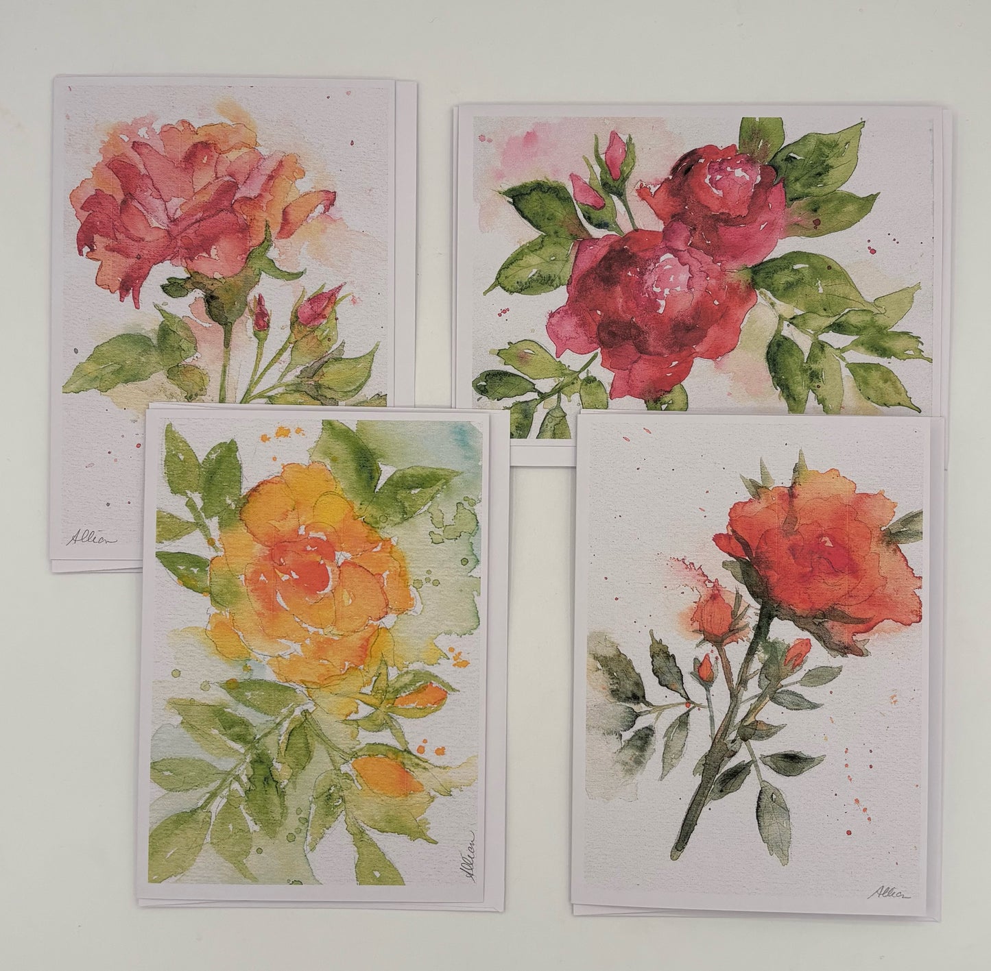 Assorted Summer Roses Card