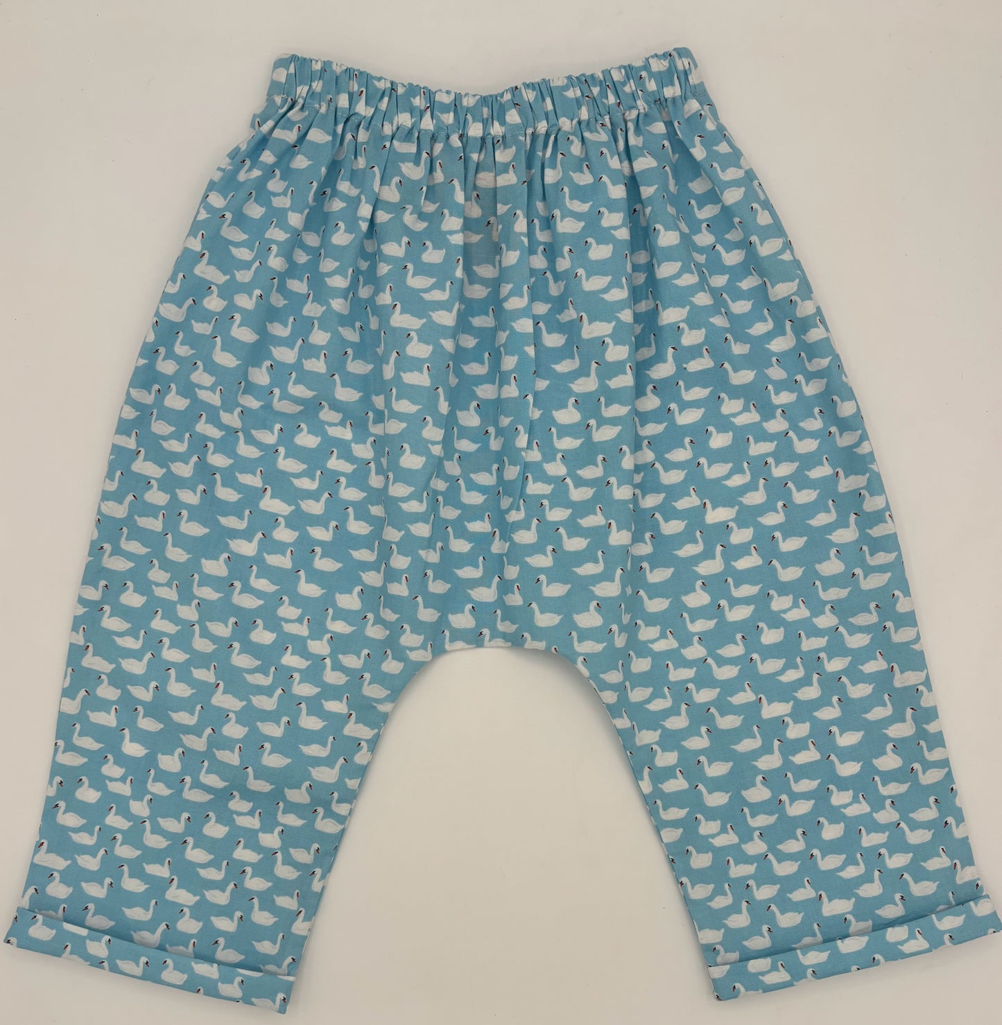 3 Y Pants - Blue w/Swans