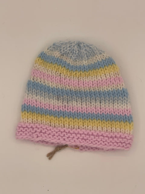 6-12 M Pastel Stripe Acrylic Knit Beanie