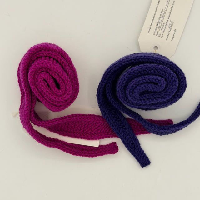Merino Wool Knit Skinny Scarf