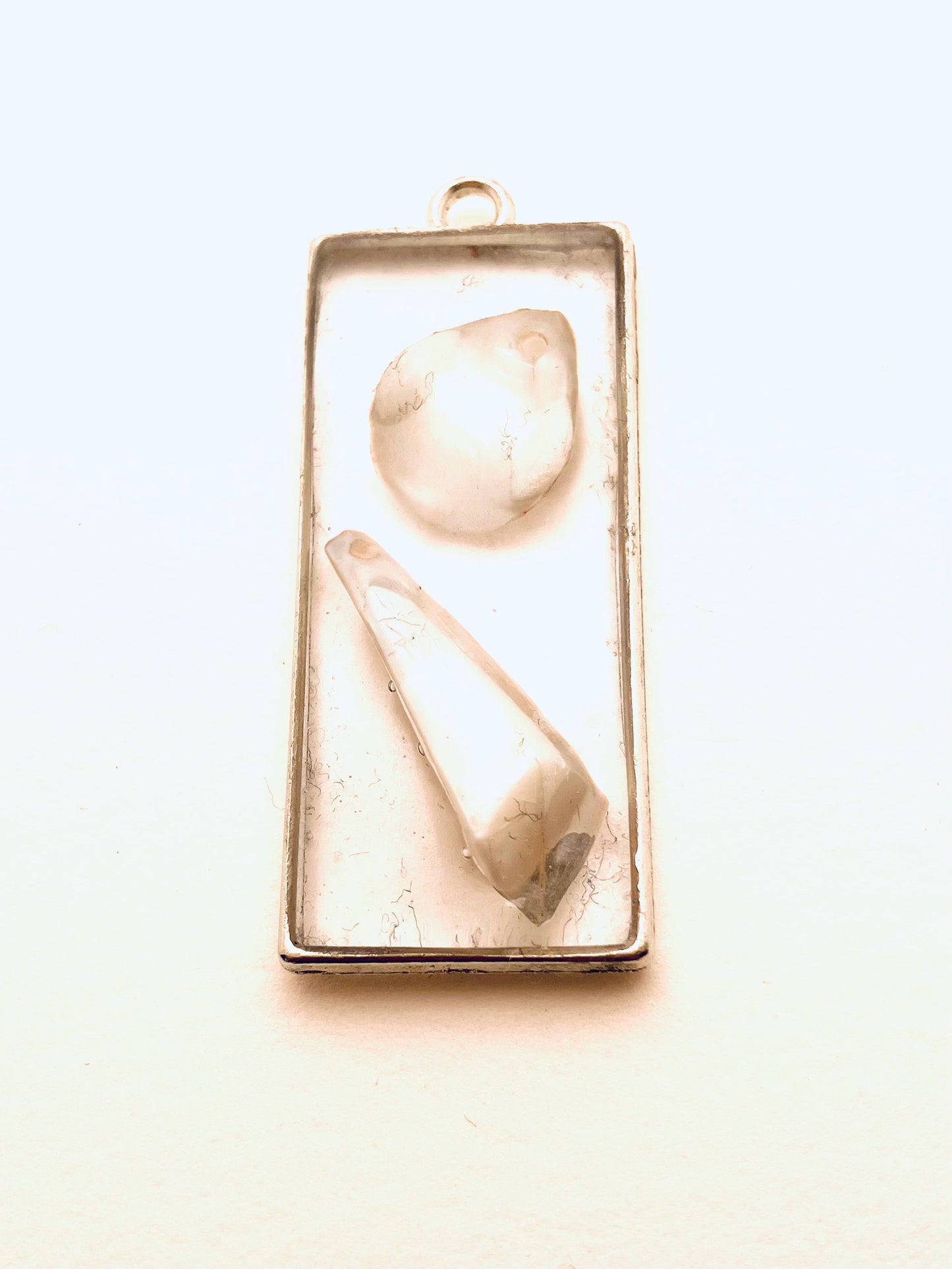 Small Resin Pendant, with Shells