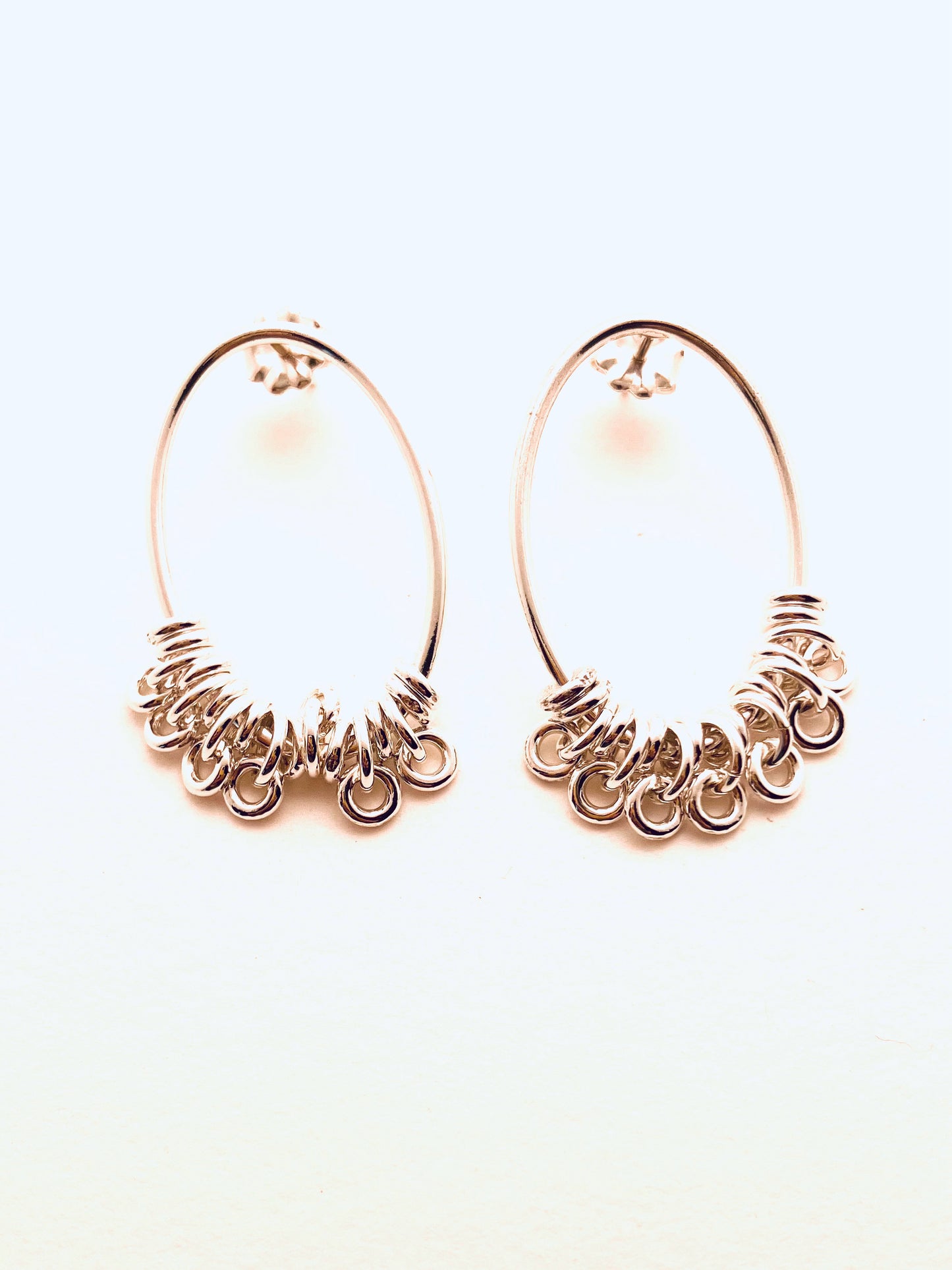 Large Oval Ringlet Studs