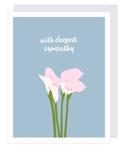 Calla Lily Sympathy Card