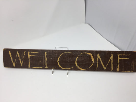 Welcome Wooden Sign