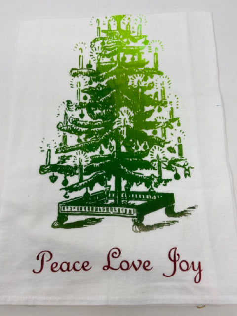 Peace, Love, Joy Tree Towel