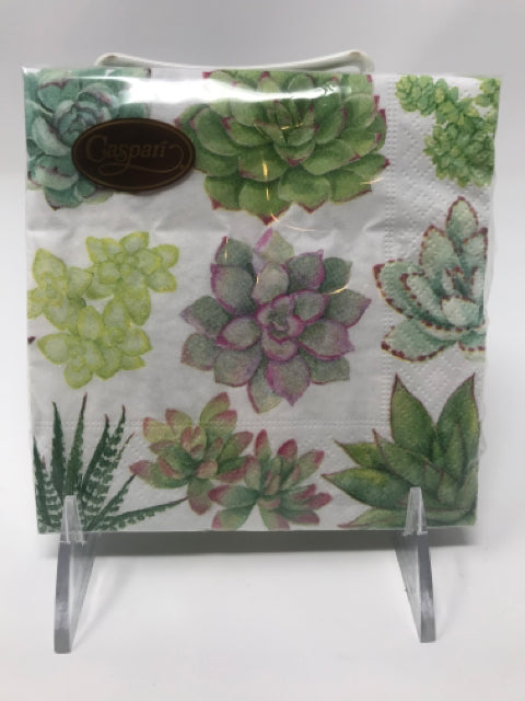 Succulents Cocktail Napkin