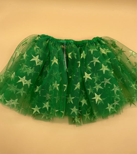 9" Emerald/Gold Star Tutu