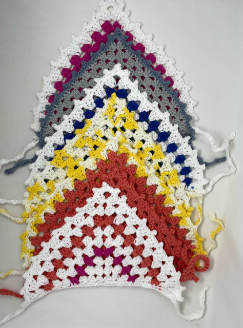 Child Cotton Crochet Bandana Scarf