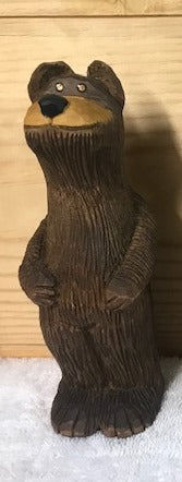 Big Brown Bear Wood Carving