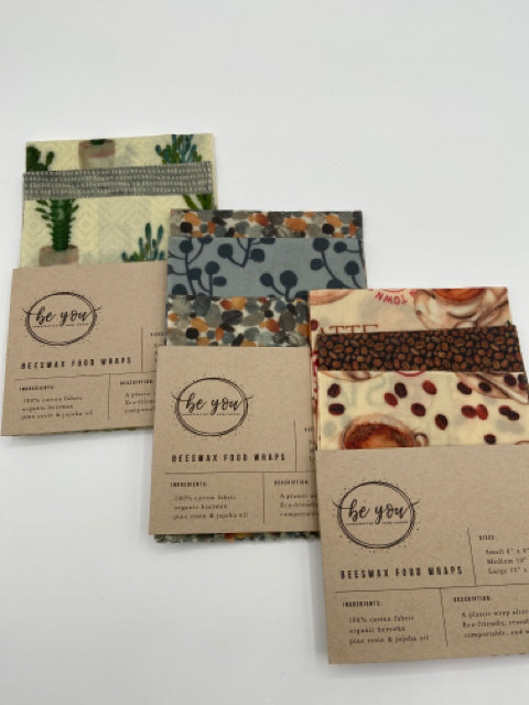 Beeswax Food Wraps - Set of 3