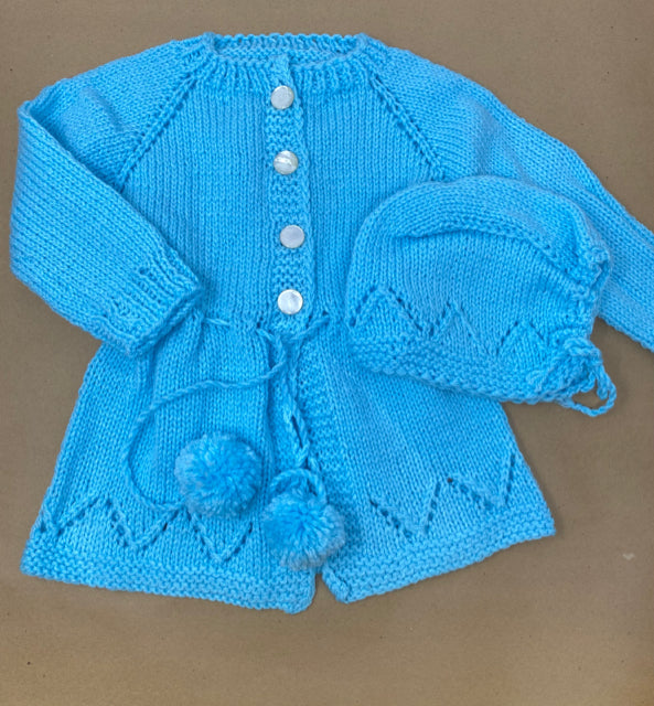 2 Y Aqua Acrylic Knit Cardigan