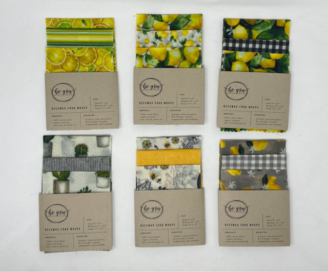 Beeswax Food Wraps - Set of 3