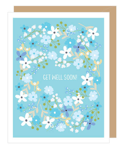 Floral Get Well Soon Card