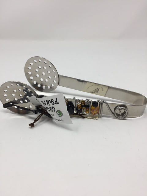 Metal Jeweled Tea Bag Squeezer