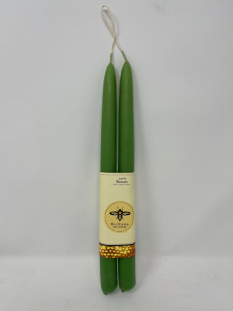 Moss Beeswax Taper