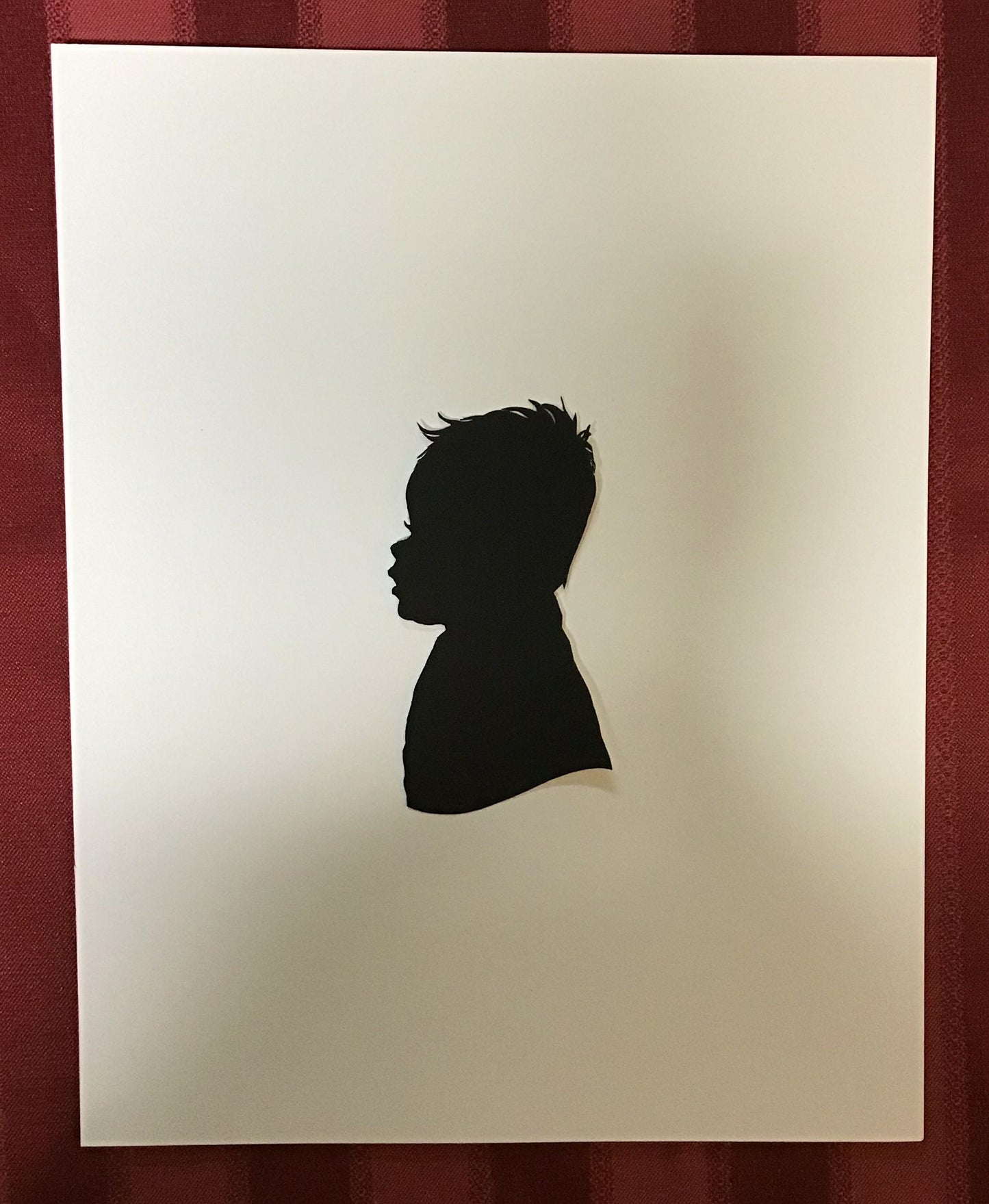 Original Silhouette, Mounted on Paper