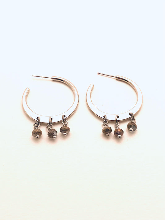 Silver Plated Hoops