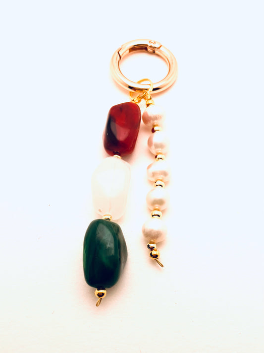 Beaded Bag Charms, Multi Colors