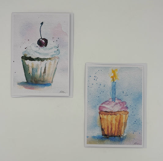 Assorted Birthday Cupcakes Card