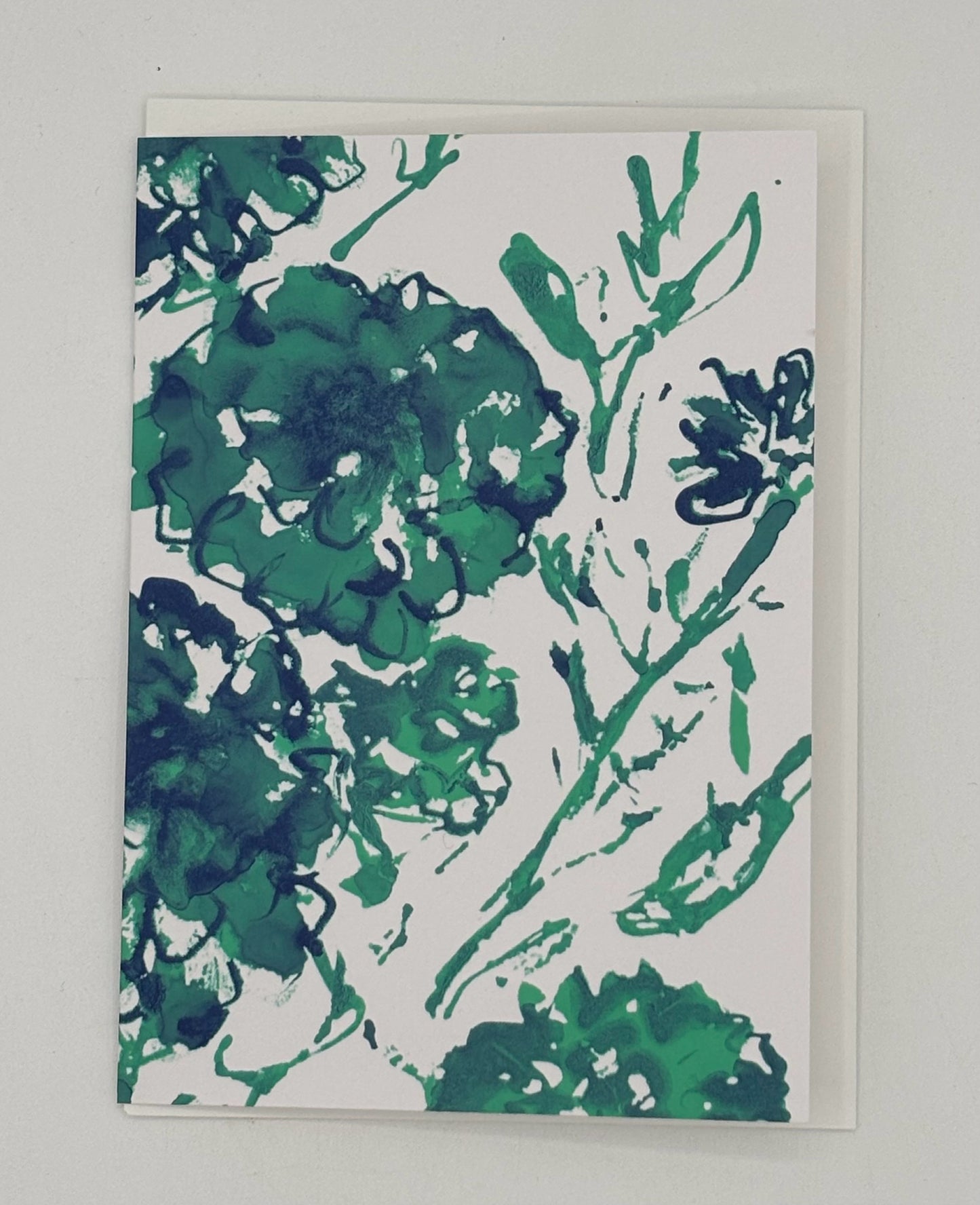 Tranquil Floral Blank Card