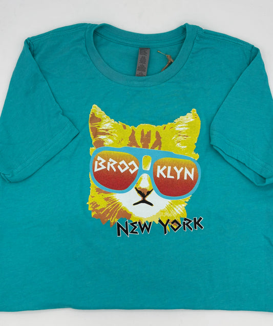BK Cool Cat Kids' T Aqua Size L