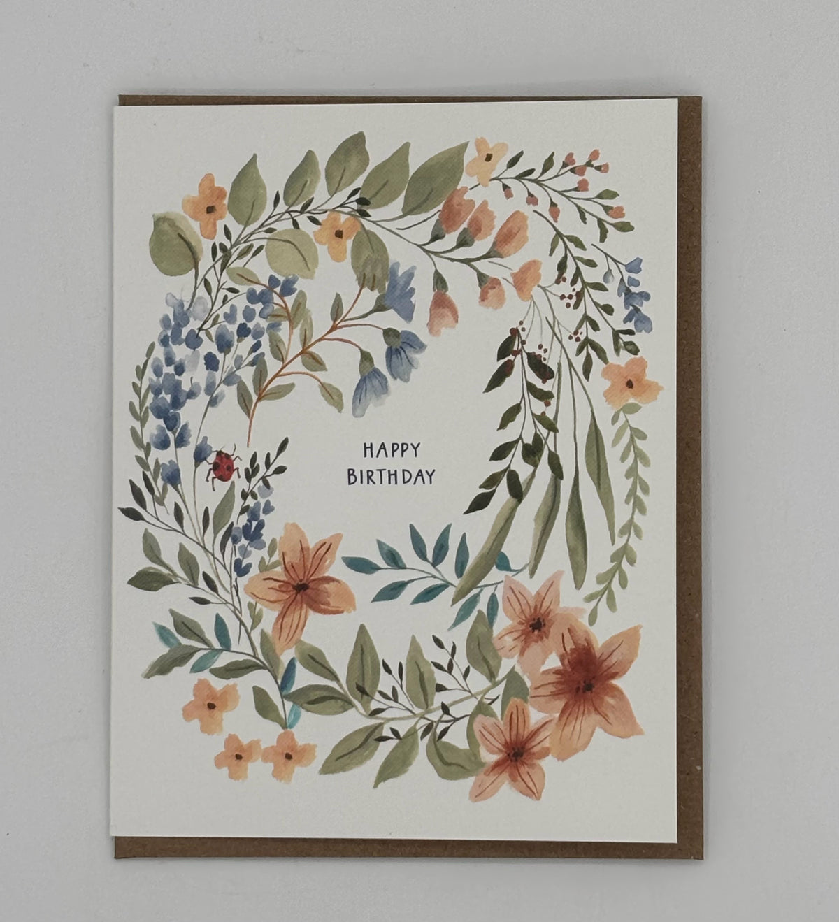 Floral Happy Birthday Card