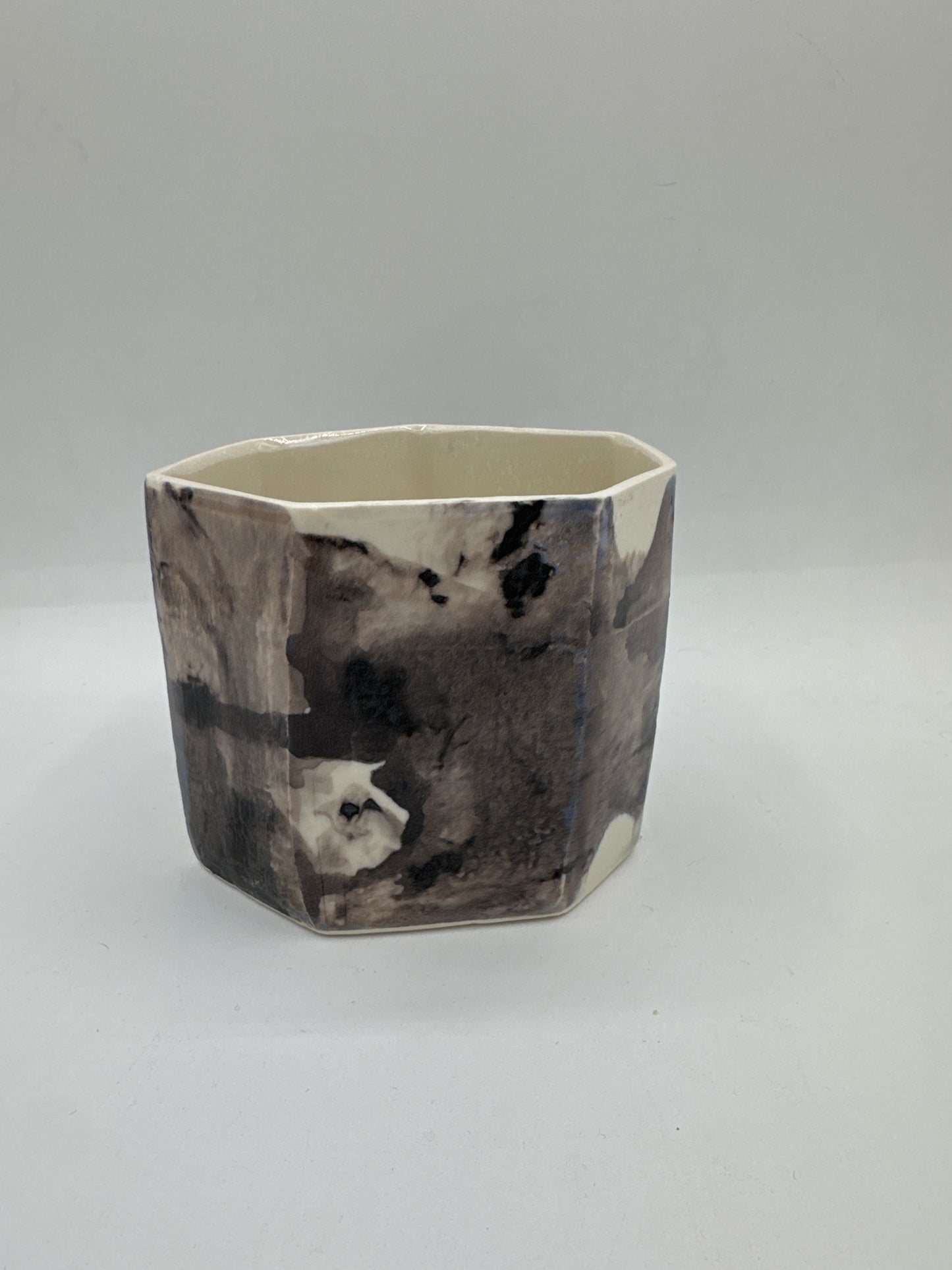 Small Geo Planter in Nebula