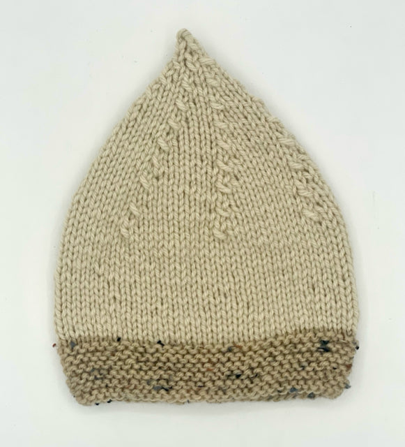 12 M Oat Acrylic Baby Troll Knit Hat
