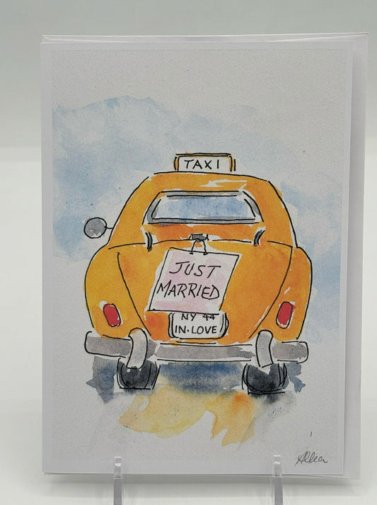 Wedding Taxi Card