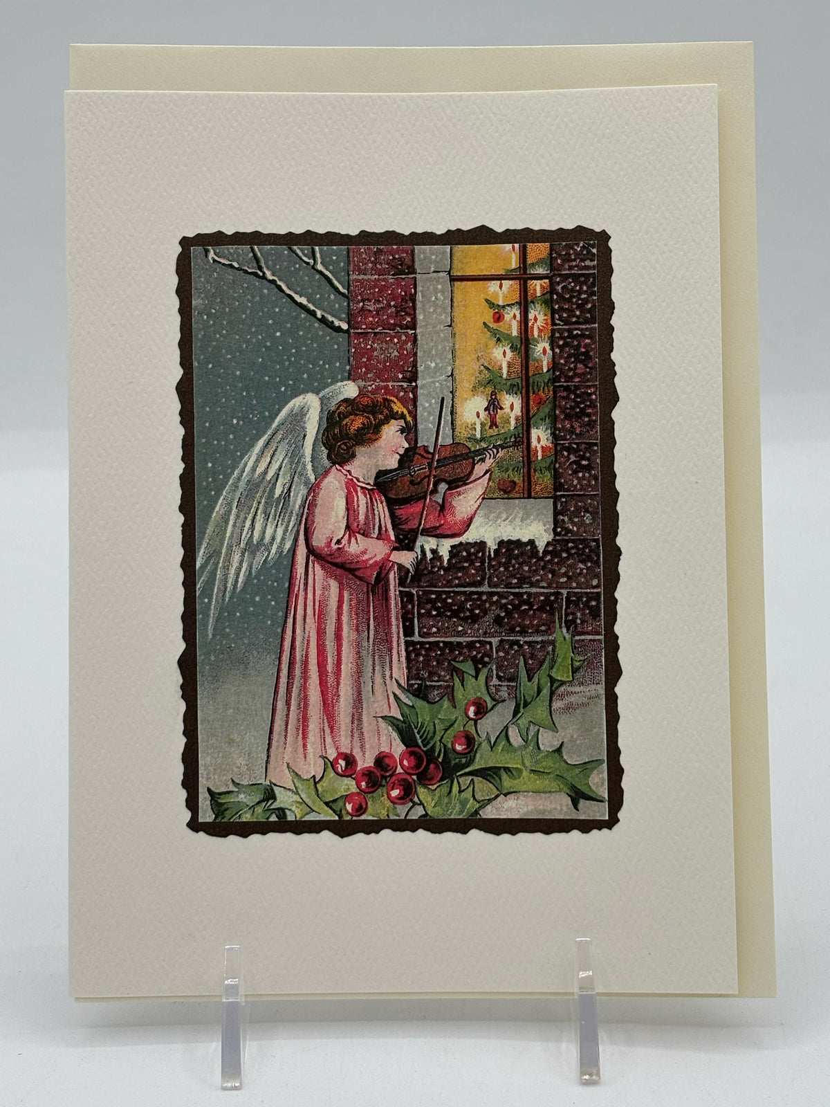 Angel At The Window Christmas Card
