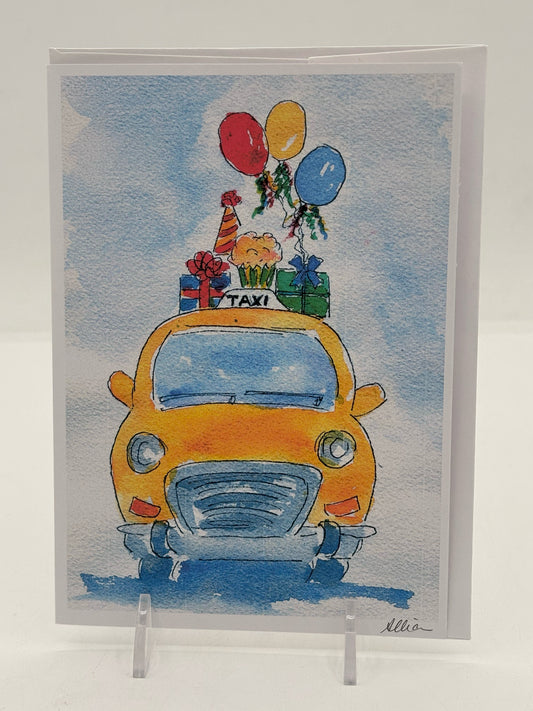 Birthday Party Cab Card