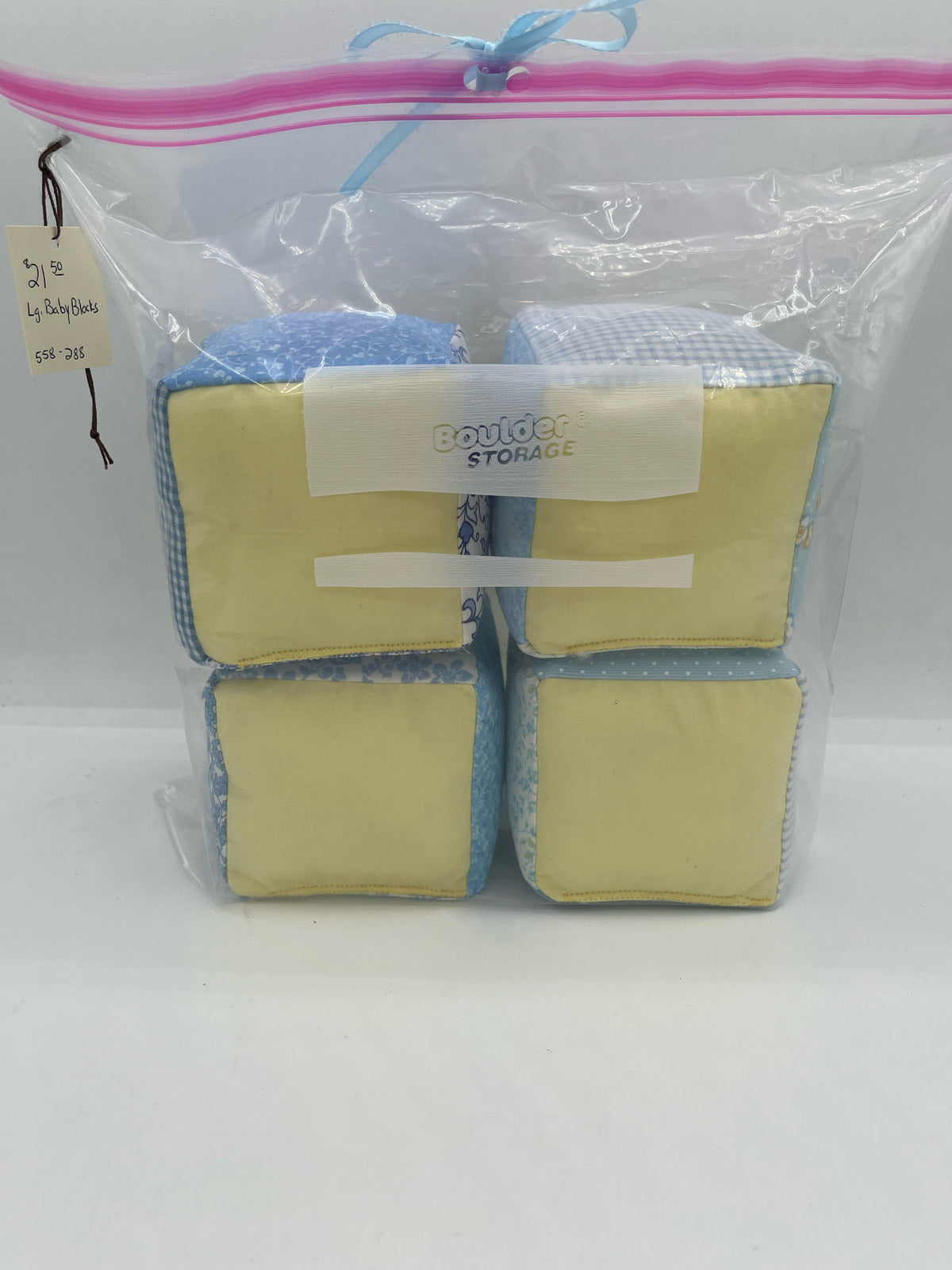 Blue and Yellow Baby Blocks