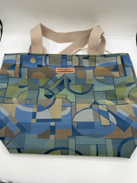 Geometric Print Tote Bag
