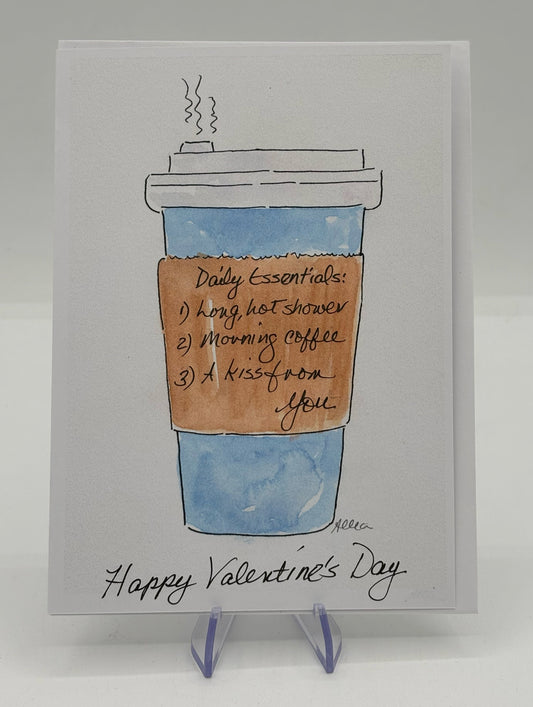 Take Out Coffee Valentine's Card
