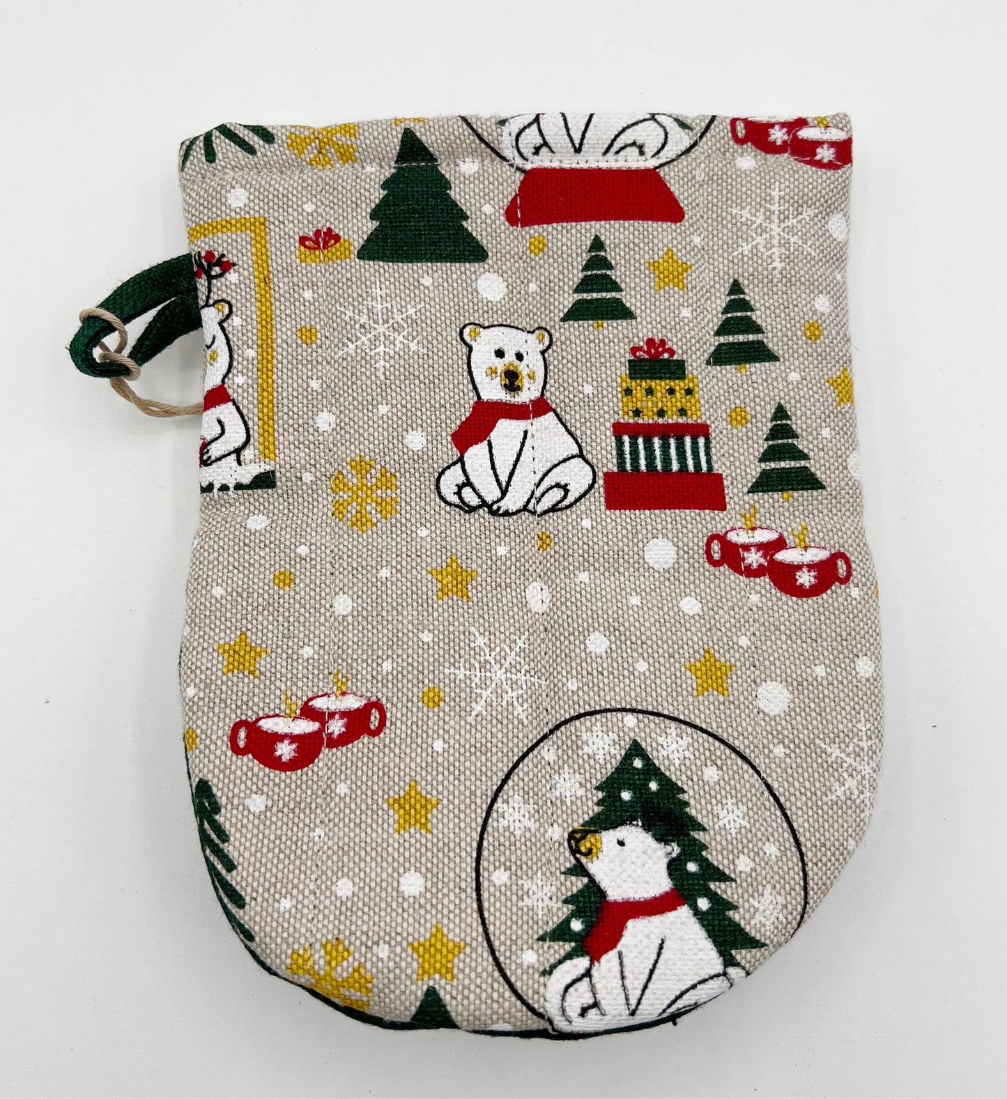Teddy Bear Holiday Oven Mitt