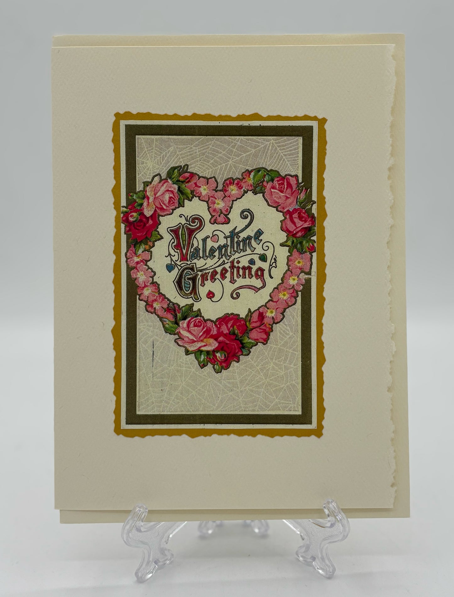 Floral Heart Valentine Card
