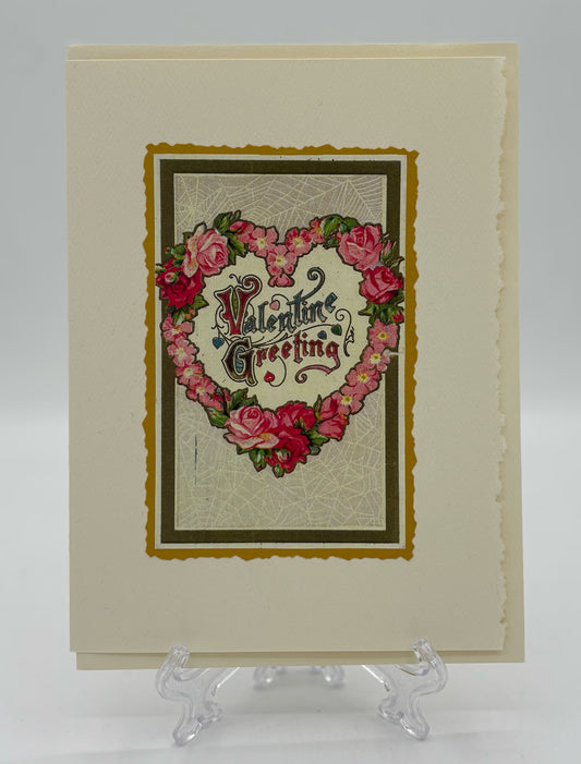 Floral Heart Valentine Card