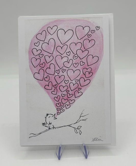 Bird Love Valentine's Card