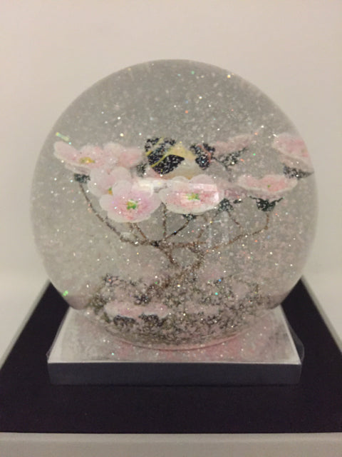 Butterfly on Branch Snow Globe