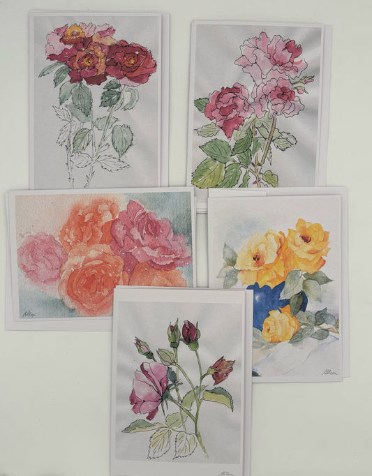 Assorted Summer Roses Card
