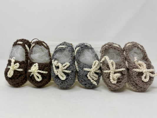 6-12 M Crocheted Acrylic Deck Shoes