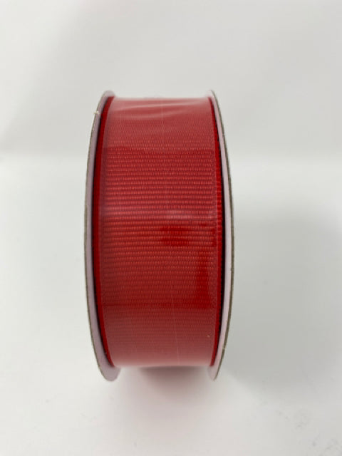 Red Narrow Grosgrain Ribbon 8 Yards