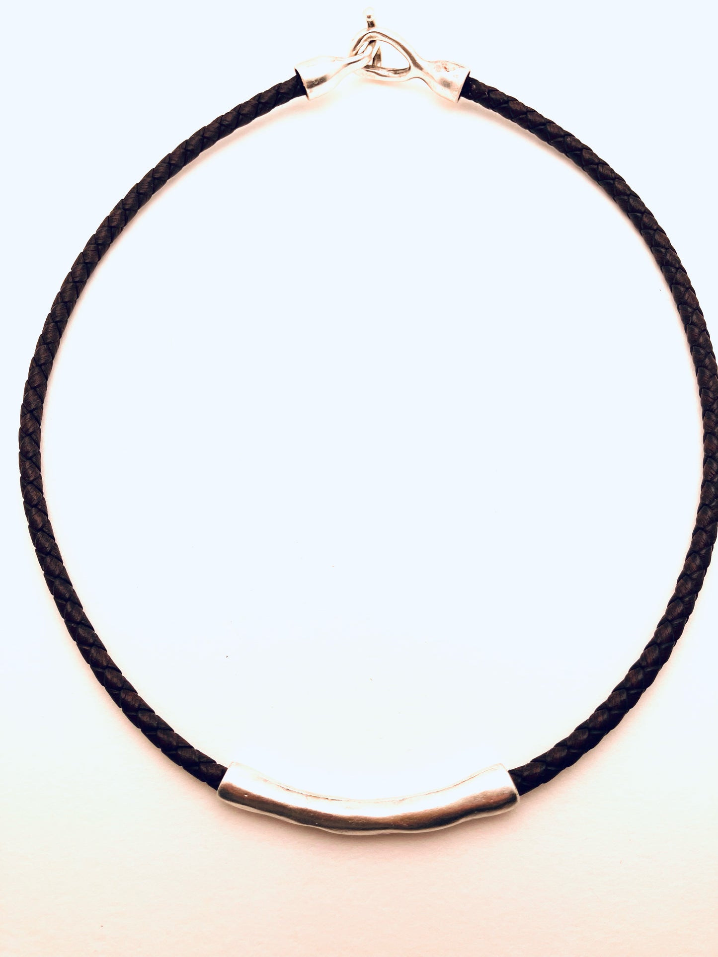 Zamak Metal Leather Necklace