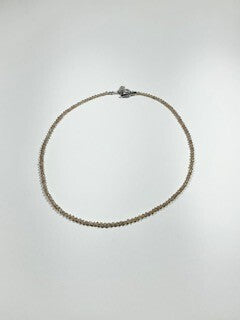 Champagne Zircon Hill Tribe Silver Necklace