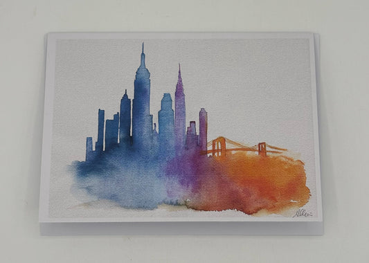 NY Skyline Card